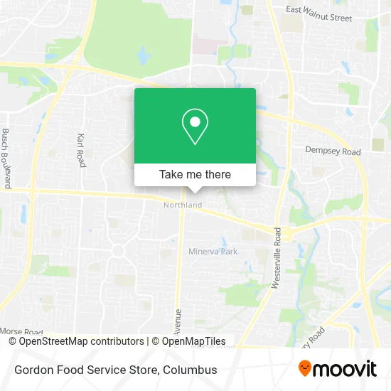 Gordon Food Service Store map