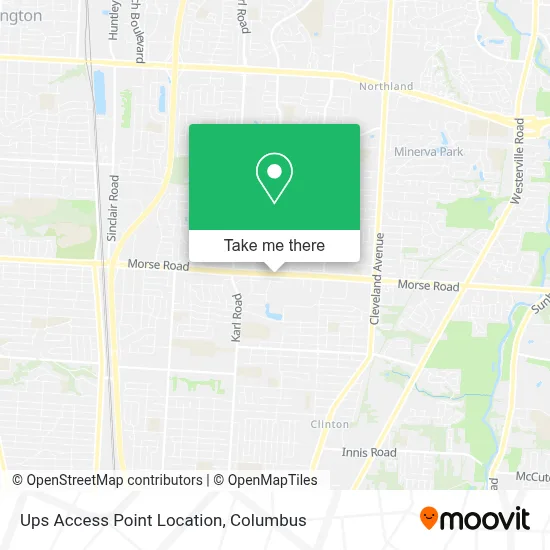 Ups Access Point Location map
