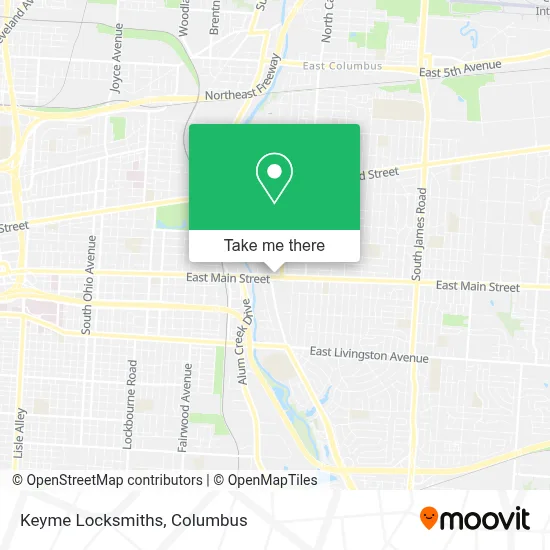 Keyme Locksmiths map