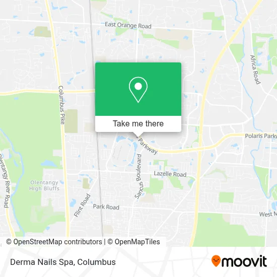 Derma Nails Spa map