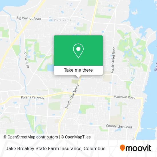 Jake Breakey State Farm Insurance map