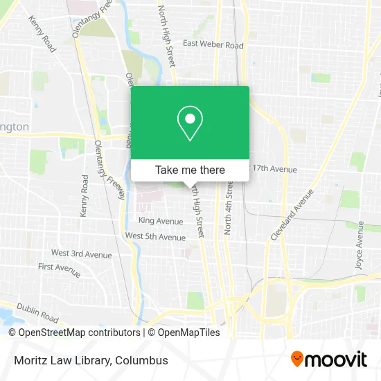 Moritz Law Library map