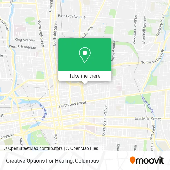 Creative Options For Healing map