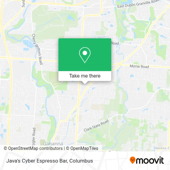 Java's Cyber Espresso Bar map