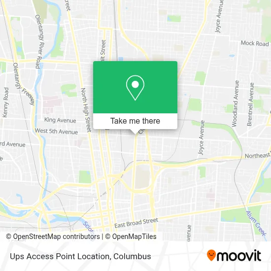 Ups Access Point Location map