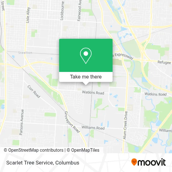 Scarlet Tree Service map