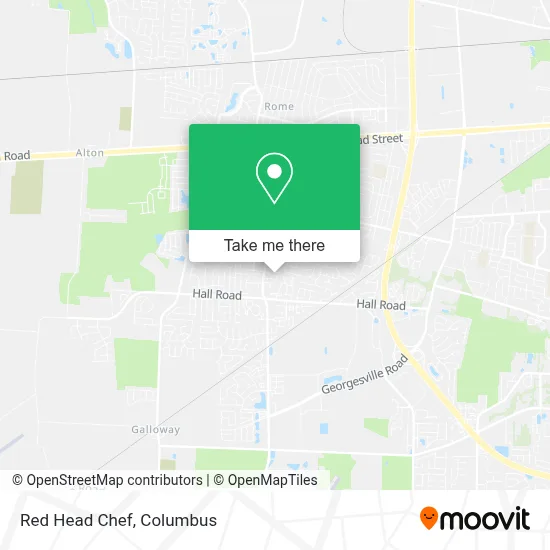 Red Head Chef map