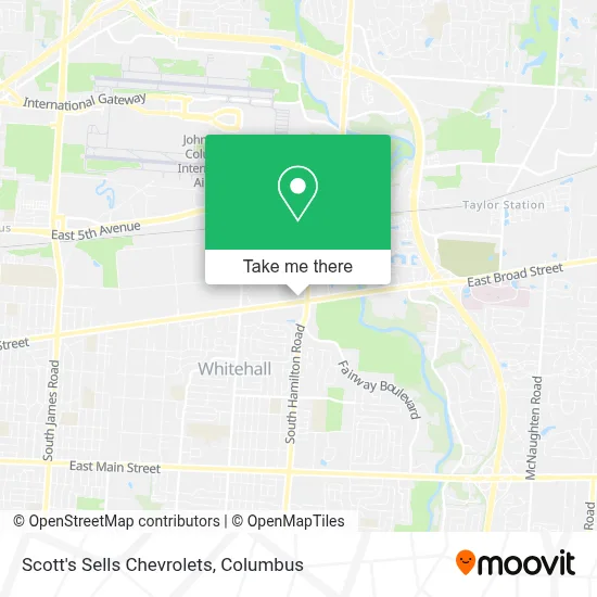 Scott's Sells Chevrolets map