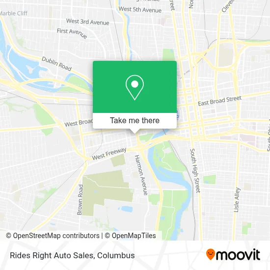 Rides Right Auto Sales map