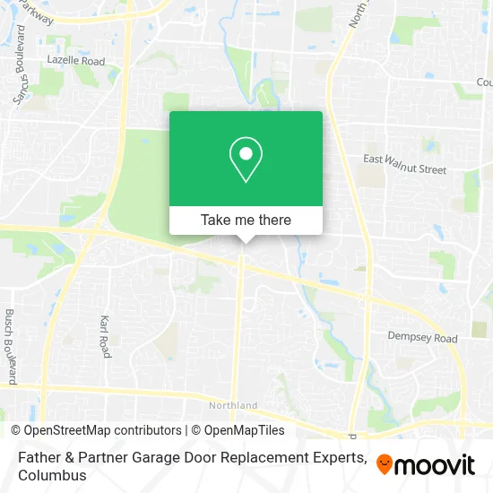 Father & Partner Garage Door Replacement Experts map