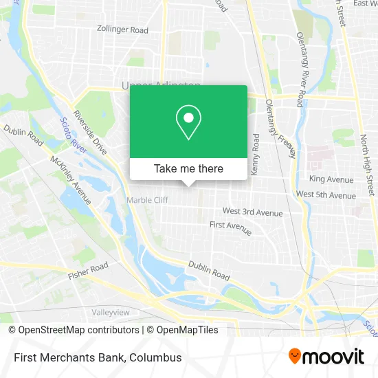First Merchants Bank map