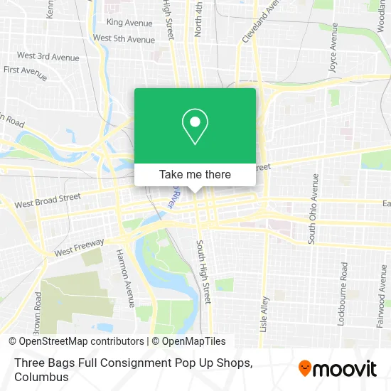 Three Bags Full Consignment Pop Up Shops map