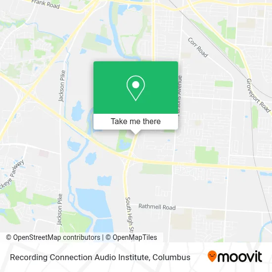 Recording Connection Audio Institute map