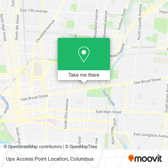 Ups Access Point Location map