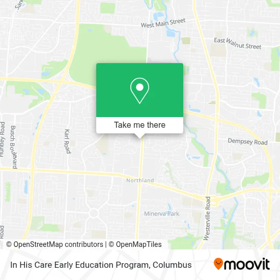 In His Care Early Education Program map