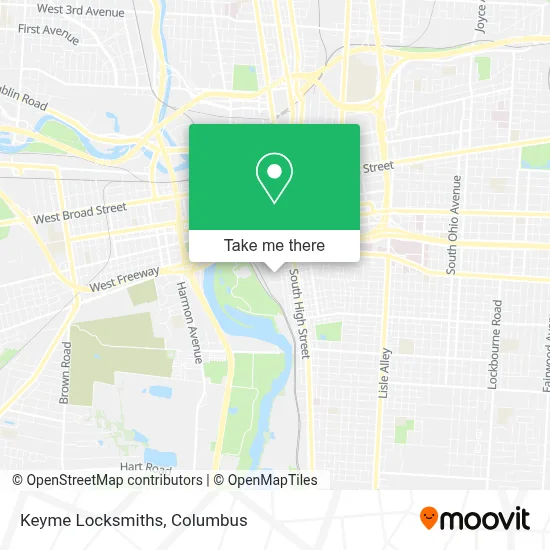 Keyme Locksmiths map