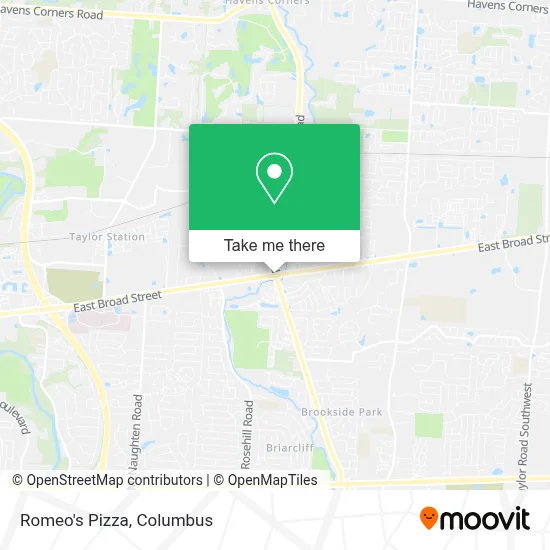 Romeo's Pizza map
