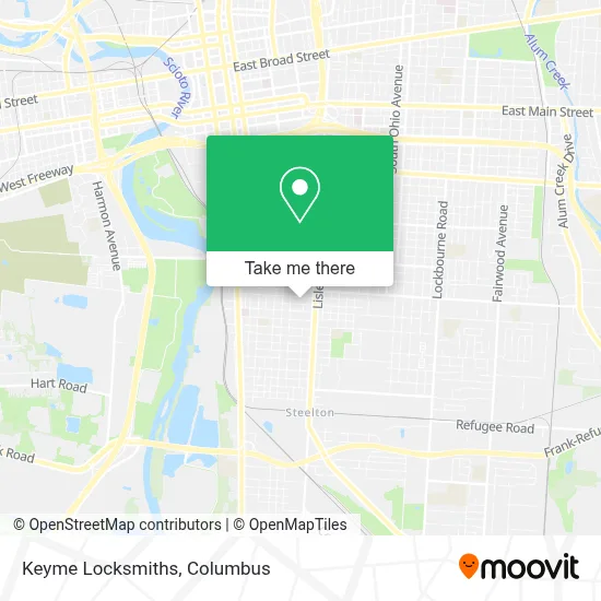 Keyme Locksmiths map