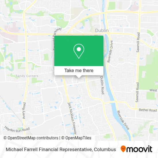 Michael Farrell Financial Representative map