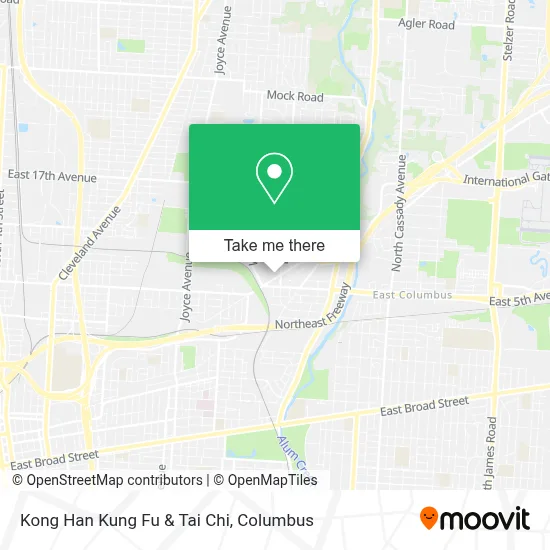 Kong Han Kung Fu & Tai Chi map