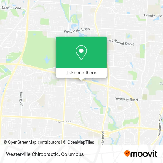 Westerville Chiropractic map