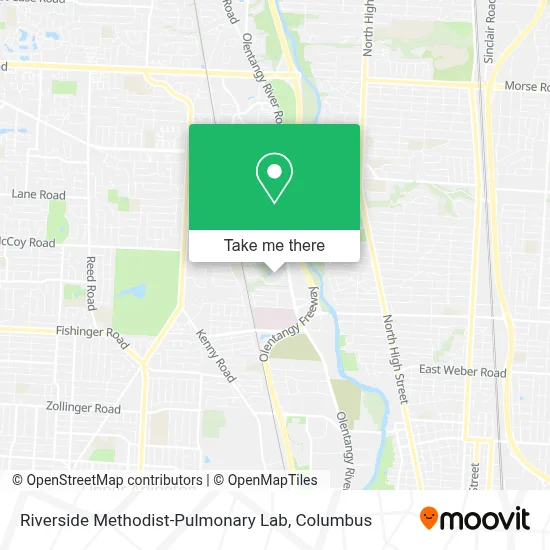 Riverside Methodist-Pulmonary Lab map