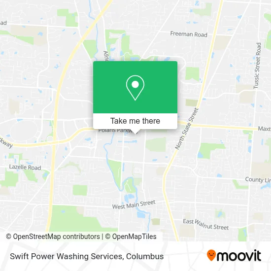 Swift Power Washing Services map