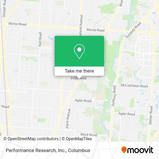 Performance Research, Inc. map