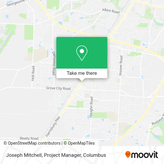 Joseph Mitchell, Project Manager map