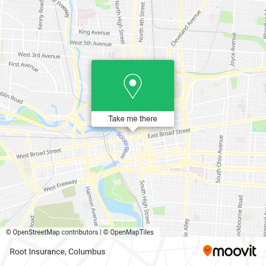 Root Insurance map