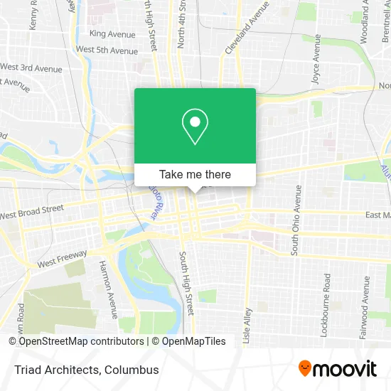 Triad Architects map