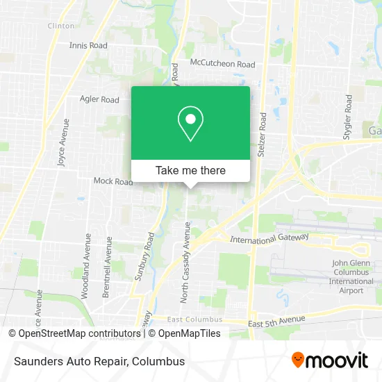 Saunders Auto Repair map