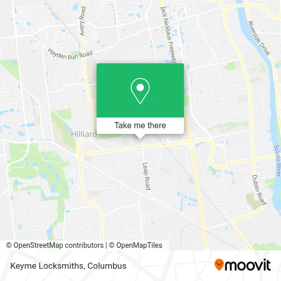 Keyme Locksmiths map