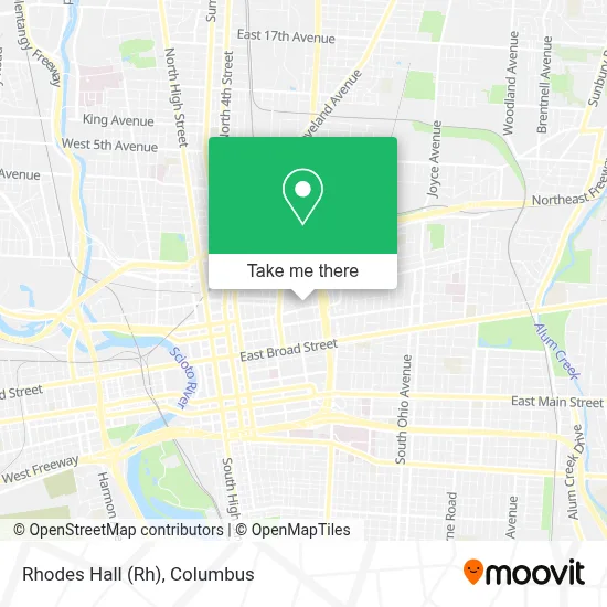 Rhodes Hall map