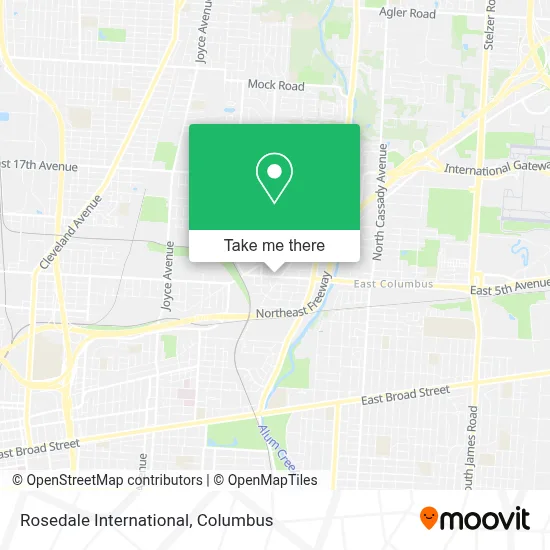 Rosedale International map