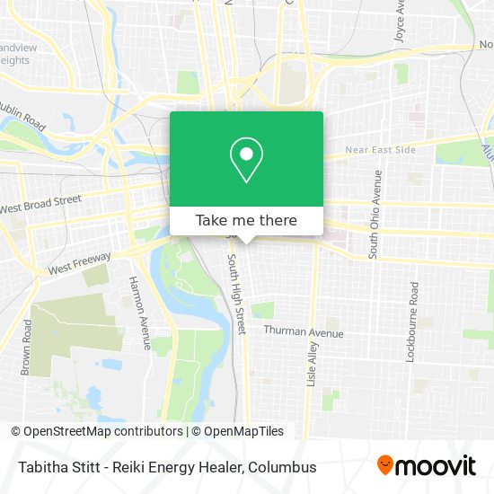 Tabitha Stitt - Reiki Energy Healer map