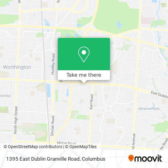 1395 East Dublin Granville Road map
