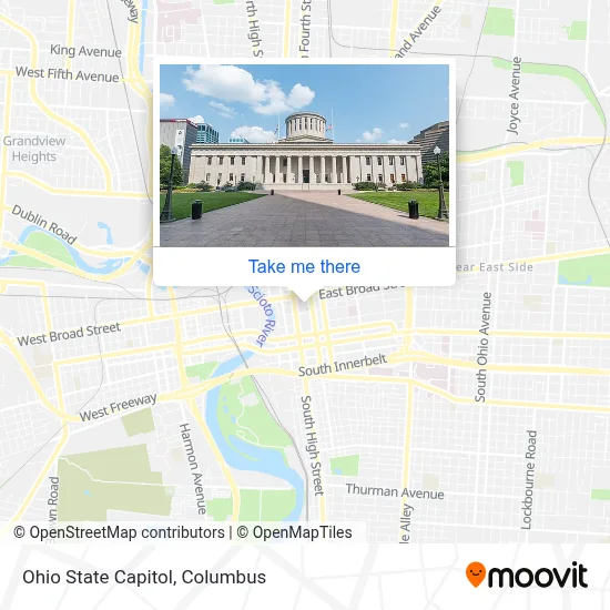 Ohio State Capitol map