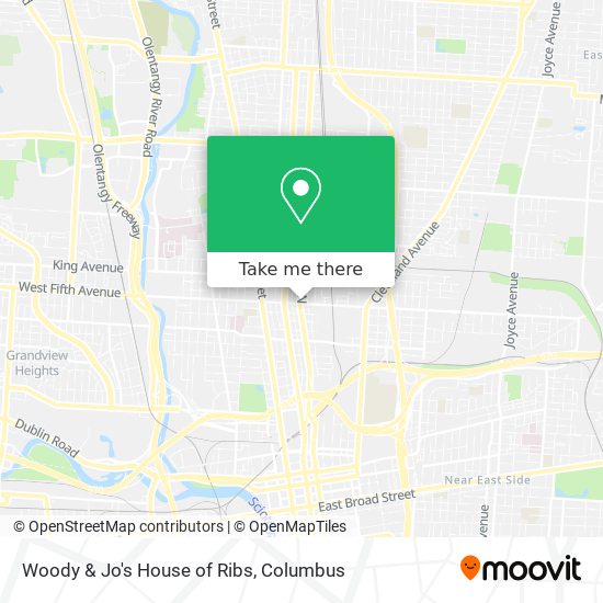 Woody & Jo's House of Ribs map