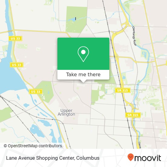 Mapa de Lane Avenue Shopping Center