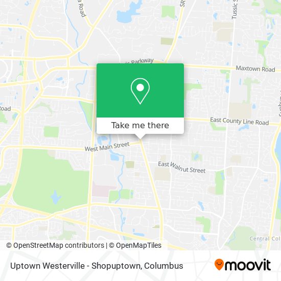 Uptown Westerville - Shopuptown map