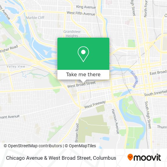 Mapa de Chicago Avenue & West Broad Street