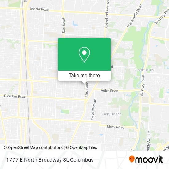 1777 E North Broadway St map