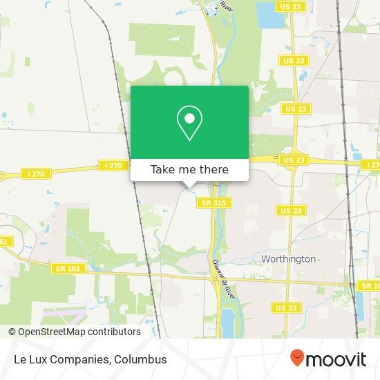 Le Lux Companies map