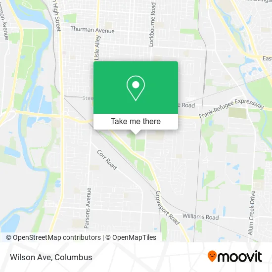 Mapa de Wilson Ave