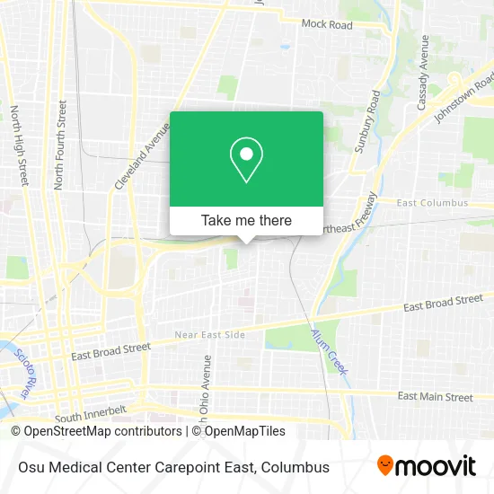Osu Medical Center Carepoint East map