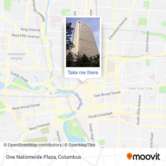 Mapa de One Nationwide Plaza