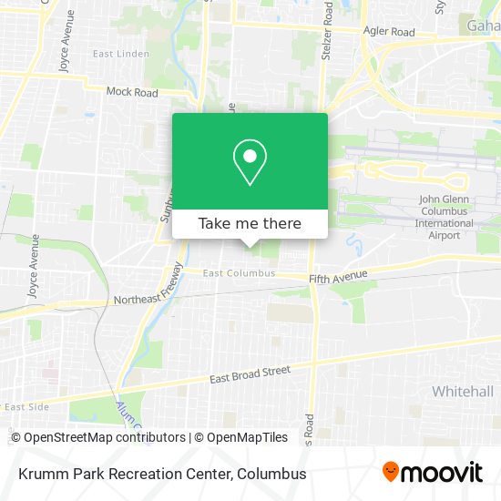 Krumm Park Recreation Center map