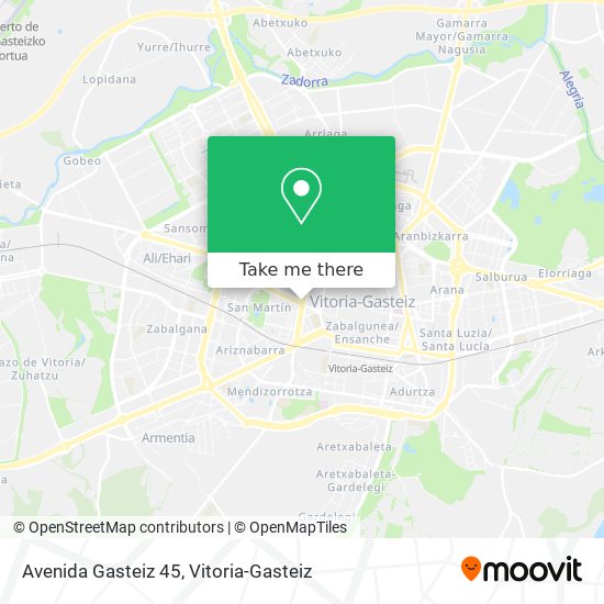 mapa Avenida Gasteiz 45