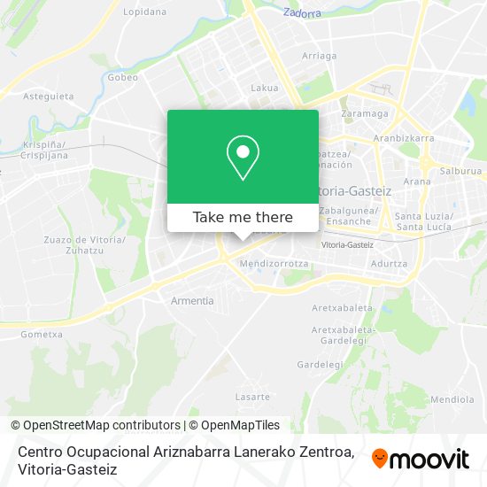 Centro Ocupacional Ariznabarra Lanerako Zentroa map